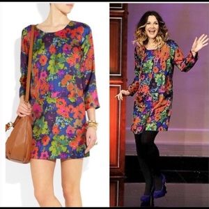 J Crew Jules Ashbury Floral Silk Shift Dress